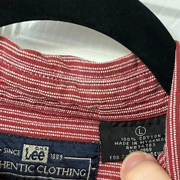 Men’s Lee Button Down Shirt Size Large - Picture 3 of 6